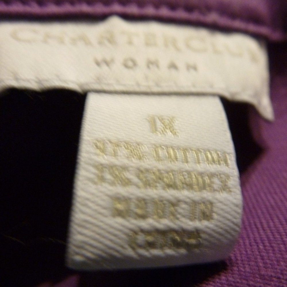 NEW Brigth Violet Corduroy Button-Down Jacket - Picture 11 of 11